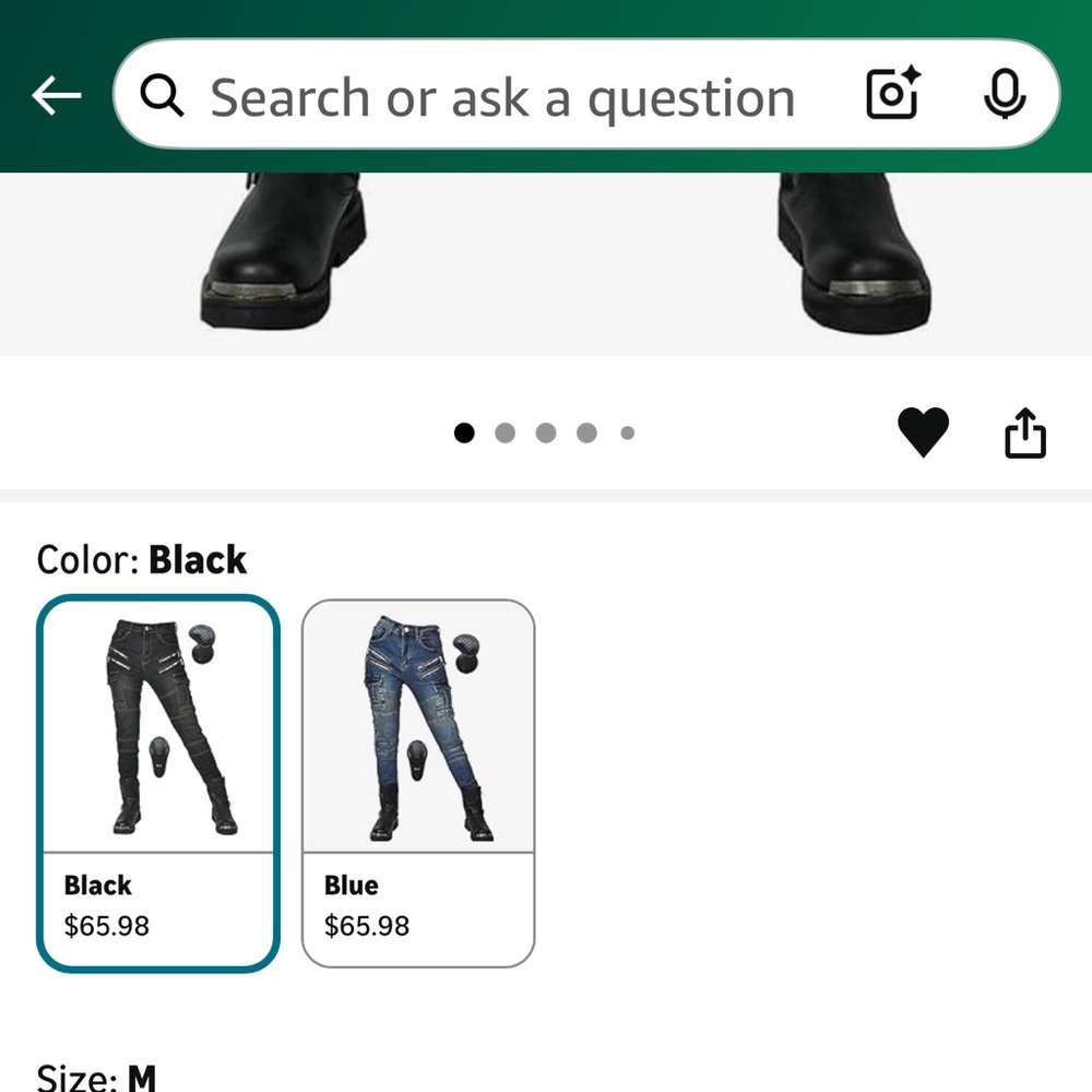 Denim Volero motorcycle jeans with knee and hip pads that are removable